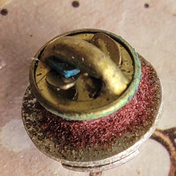 Brooch Women Vintage Pin BPOE 25 Year Elk Silver Tone Blue Enamel Service Pin - Picture 9 of 10